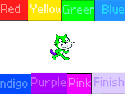 Rainbow scratch cat maker