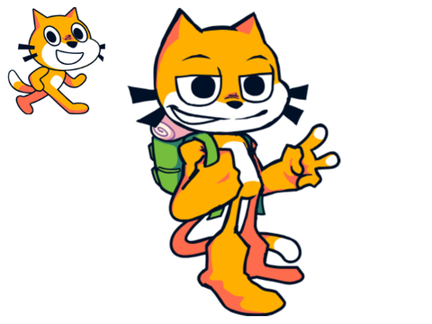 better scratch cat fnf design remix