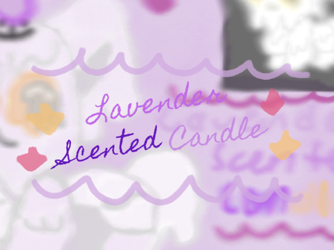 ˚⊹₊˚ ⋆ dta - lavender scented candle ˚⊹₊˚ ⋆