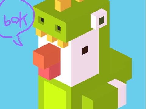 I DREW THE DINO CHICKEN WITH SCRATCH!