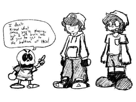 suspiciously similar? (GB & Skelly Art)