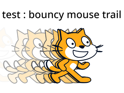 test : bouncy mouse trail