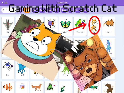 Gaming With Scratch Cat #animations