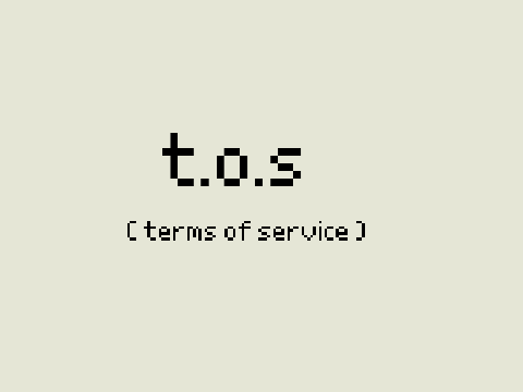 my t.o.s!