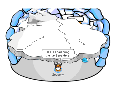 one day on clubpenguin.........
