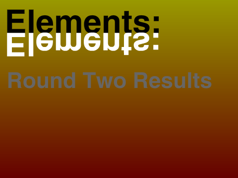 Round 2 Results