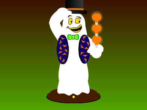 Gemmy Pumpkin Spinning Ghost