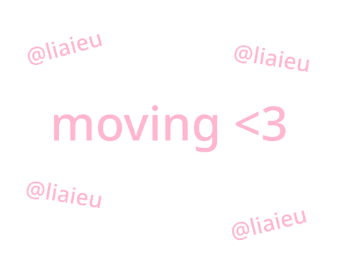 moving to @liaieu