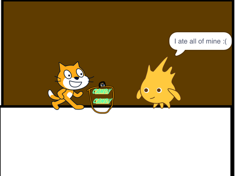 Never steal scratch cats candy | Scratchtober 