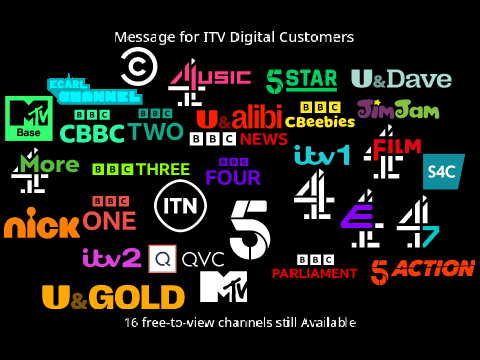 If U&Gold, 4Music, 5Star, MTV, U&Dave Was Added: