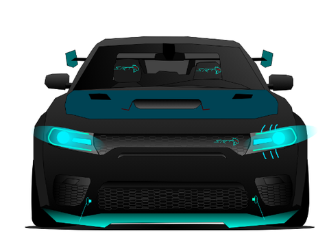 Dodge charger Redeye Demon in 6lue edition