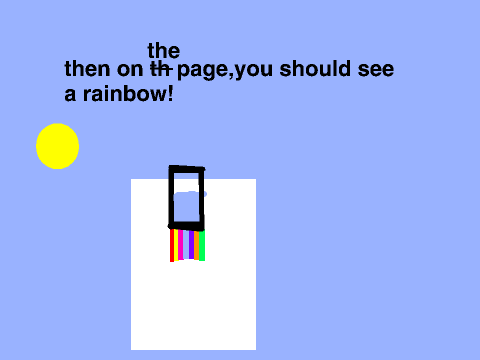 how to make a rainbow on paper