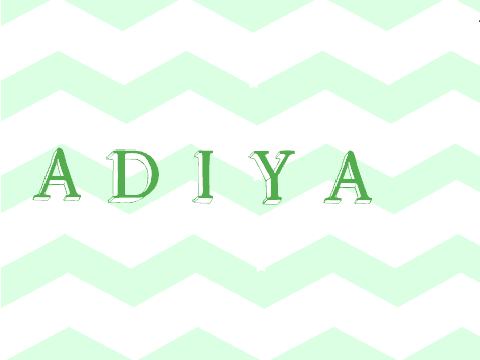 Adiya name animation