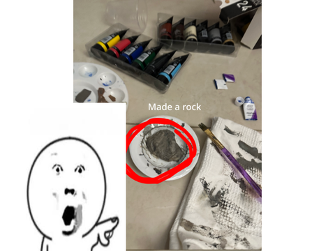 I made a rock