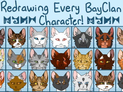 Redrawing Every BayClan Character