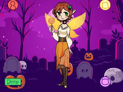 Halloween character creator