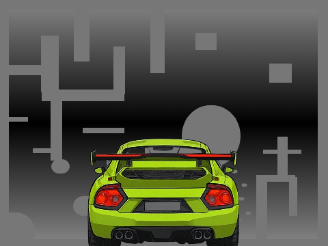 Car driving in random maze