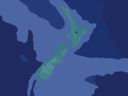 Semi-Realistic map of New Zealand remix