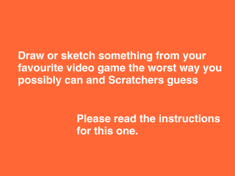 Draw or sketch something from your favorite video game the worst way you possibly can!