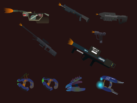 Halo muzzle flashes