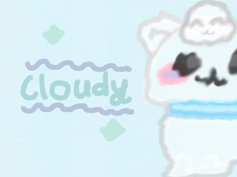 ʚ cloudy - fanart! ɞ 