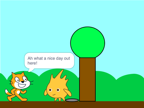 Scratch cat learns about shadows | ScratchTober 2024
