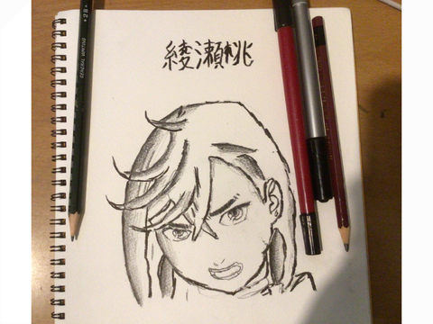 綾瀬桃描いてみた！　下手でごめんなさい