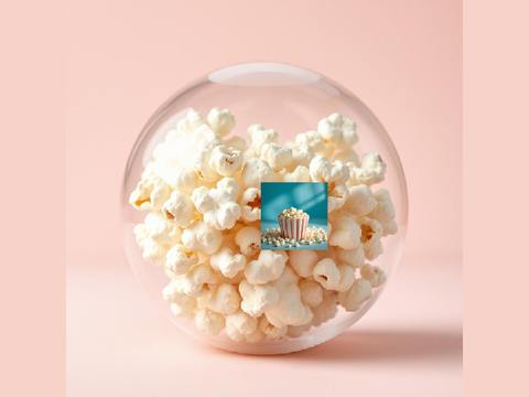 popping the bubble to get popcorn?