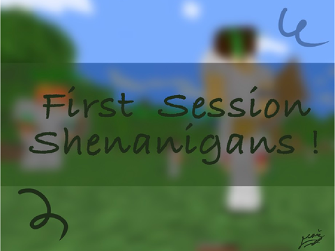 First Session Shenanigans <3