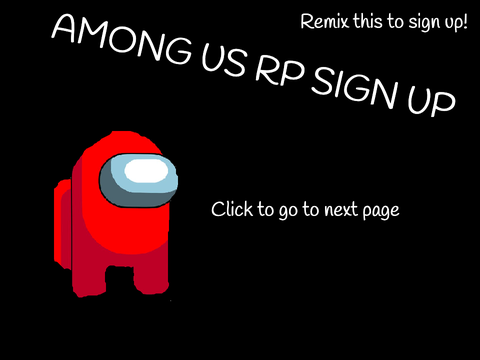 AMONG US RP SIGN UP!!!