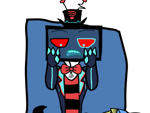 angry cuddles (Emo Vixey and her father)