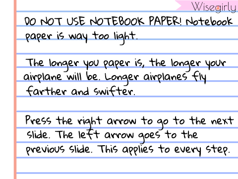Paper Airplane DIY!