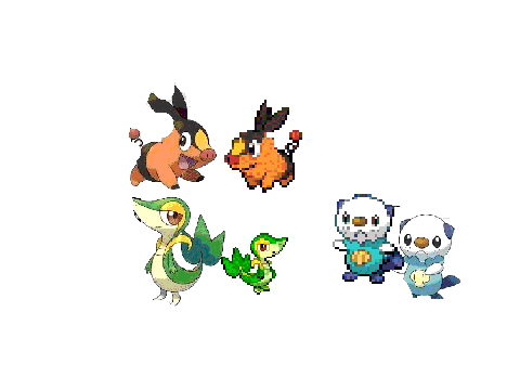 5th generation starter sprites