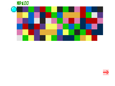 Little color tiles puzzle.