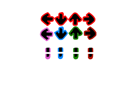 FNF note sprites