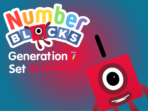 Numbersets: Generation 7 OUTLINELESS - Set #1: Red Level One