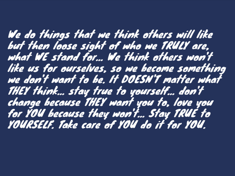 The things that really matter in the end