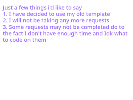 Just a few things I'd like to say