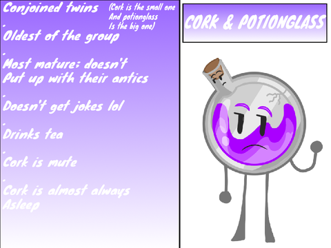 CORK AND POTIONGLASS INTODUCTION!!! OBJECT OC!!!