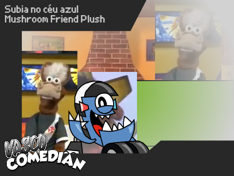 Subia no céu azul Mushroom Friend Plush