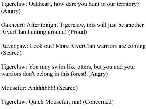 Pilot~Script (Tigerclaw + Oakheart)