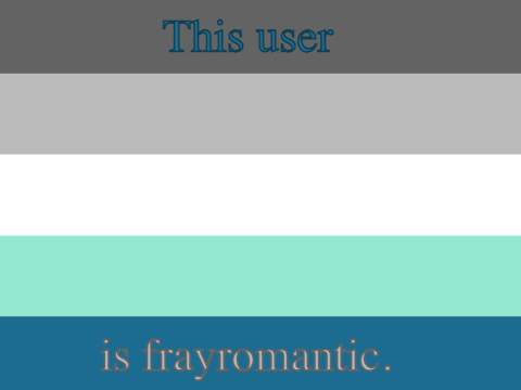 This user is frayromantic.