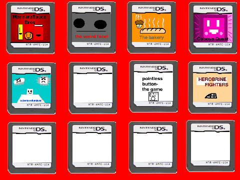 Add Your Own DS Game! The Weird Face! and Cuberts Adventure!
