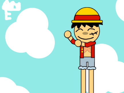 Luffy Doing a lil dance