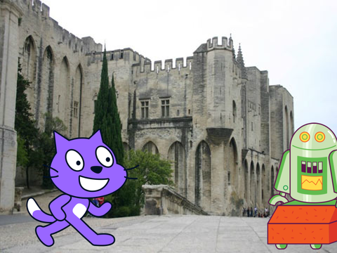 Robo Pete and scratch cat tricks