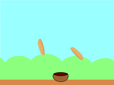 game menangkap roti 