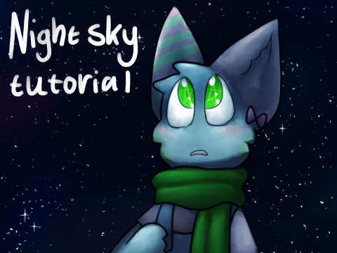 彡☆Night sky tutorial✧⁺˚