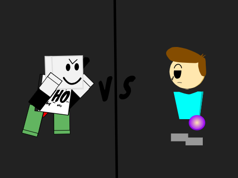 I fought the bloxy dude again