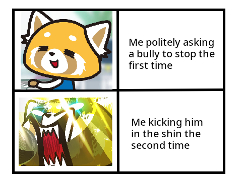 Retsuko Meme Template remix remix