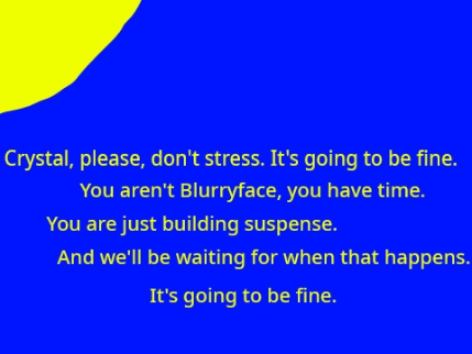 Crystal, please read this. :)